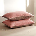 Cosy Club Cotton Quilt Cover Set DOUBLE Blush Beige