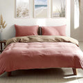 Cosy Club Cotton Quilt Cover Set Single Blush Beige