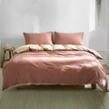 Cosy Club Cotton Quilt Cover Set Single Vanilla Rhubarb