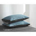 Cosy Club Cotton Sheet Set DOUBLE Blue Grey