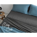 Cosy Club Cotton Sheet Set DOUBLE Blue Grey