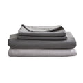 Cosy Club Washed Cotton Sheet Set Grey DOUBLE