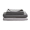 Cosy Club Washed Cotton Sheet Set Grey DOUBLE