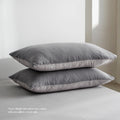 Cosy Club Washed Cotton Sheet Set Grey DOUBLE