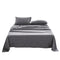Cosy Club Single Cotton Bed Sheets Set Black