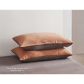 Cosy Club Cotton Sheets Single Orange Brown Bed Cover Set