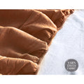 Cosy Club Cotton Sheets Single Orange Brown Bed Cover Set