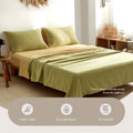 Cosy Club Cotton Bed Sheets Yellow Single