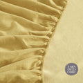 Cosy Club Cotton Bed Sheets Yellow Single