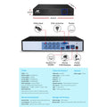 UL-tech CCTV 8CH DVR Security System 8 Cameras 4TB HDD