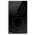 Devanti 30cm Electric Ceramic Cooktop 2 Burner