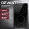 Devanti 30cm Electric Ceramic Cooktop 2 Burner