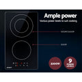 Devanti 30cm Electric Ceramic Cooktop 2 Burner