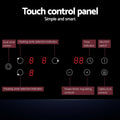 Devanti Electric Ceramic Cooktop 60cm 4 Burner 5200W Touch