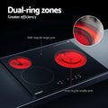 Devanti Electric Ceramic Cooktop 60cm 4 Burner 5200W Touch
