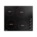Devanti Electric Ceramic Cooktop 60cm Kitchen Cooker 4 Burner Hob Knob Control