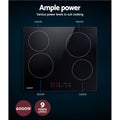 Devanti 60cm Electric Ceramic Cooktop Touch Control