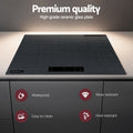 Devanti 60cm Electric Ceramic Cooktop Touch Control Grey