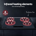 Devanti 60cm Electric Ceramic Cooktop Touch Control Grey
