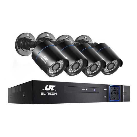 UL-TECH 4CH 1080P DVR Security Camera System 4x Bullet Cameras