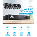 UL-TECH 1080P 4CH DVR Security System 4x Dome CCTV Cameras