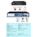 UL-TECH 1080P 4CH DVR Security System 4x Dome CCTV Cameras