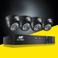 UL-TECH 1080P 4CH DVR Security System 4x Dome CCTV Cameras