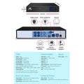 UL-tech 4CH DVR CCTV Security System 4 Cameras 1TB Hard Drive