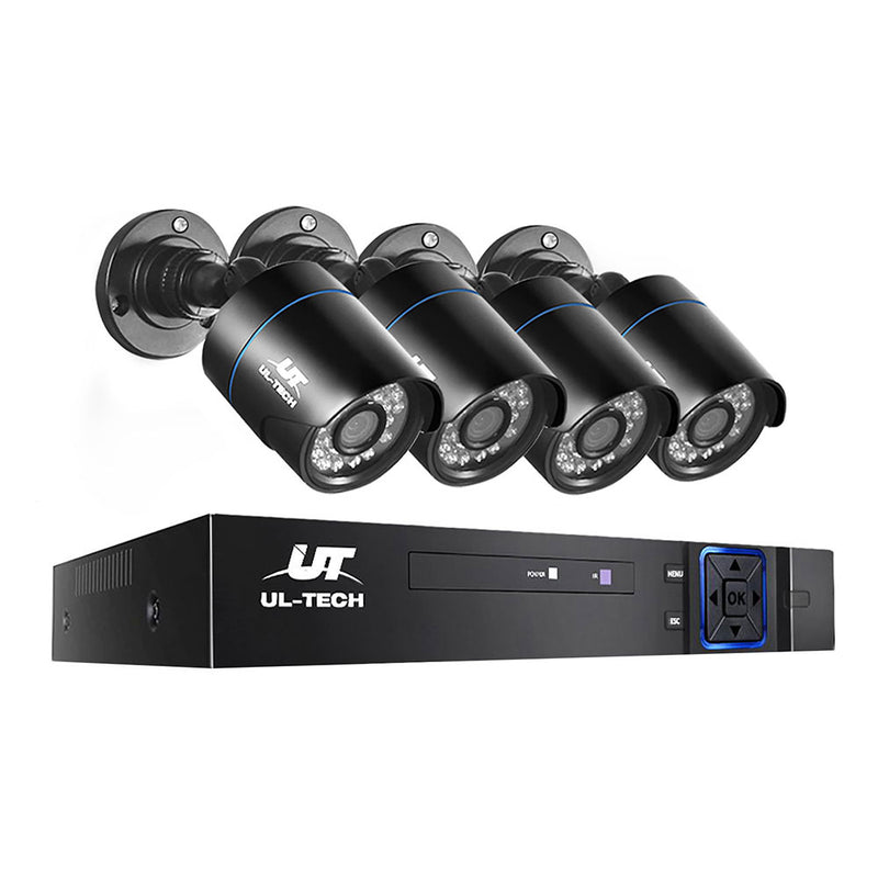 UL-tech 8CH CCTV DVR Security System 4x 1080p Cameras