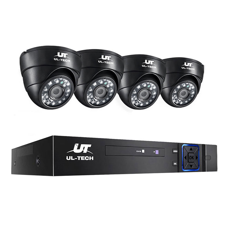 UL-tech 8CH DVR CCTV Security System 1080p 4 Cameras