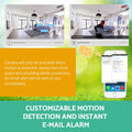 UL-tech 8CH DVR CCTV Security System 4 Cameras 2TB