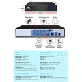 UL-tech 8CH CCTV DVR Security System 4x 1080p Cameras