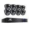 UL-TECH 1080P 8CH DVR Security System 8x Dome CCTV Cameras