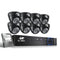 UL-tech 8CH CCTV DVR Security System 8 Cameras 2TB HDD