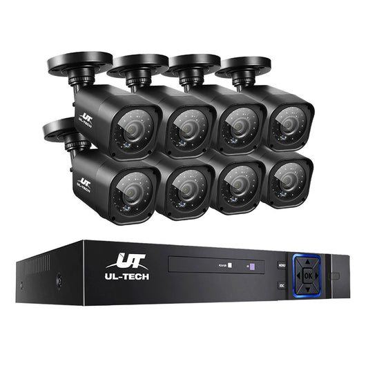 UL-TECH 1080P 8CH DVR Security Camera System 8 CCTV Cameras