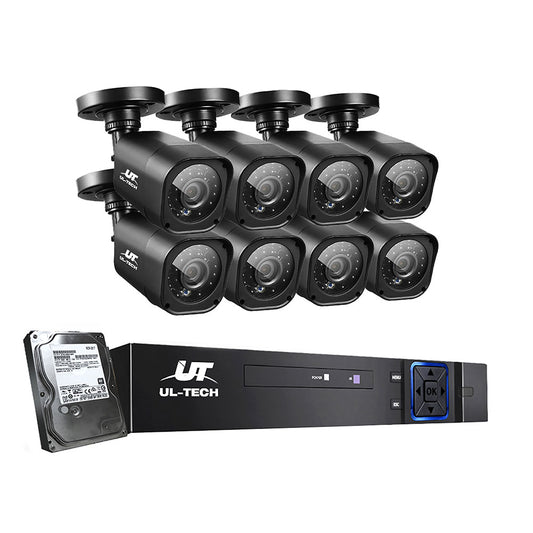UL-tech 8CH CCTV DVR Security System 8 Cameras 1TB Hard Drive