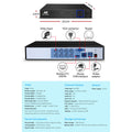 UL-tech 8CH CCTV DVR Security System 8 Cameras 1TB Hard Drive