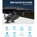 UL-tech Wireless CCTV 3MP 2 Camera Bullet Security System