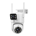 UL-Tech Wireless Security Camera Outdoor Indoor, 2.5K Dual Lens Pan Tilt, 4MP (2×2MP) IP Camera, Motion Detection, Auto-Tracking, Colour Night Vision, 2.4G WiFi, Two-Way Audio, Pet Baby Surveillance
