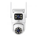 UL-Tech Wireless Security Camera Outdoor Indoor, 2.5K Dual Lens Pan Tilt, 4MP (2×2MP) IP Camera, Motion Detection, Auto-Tracking, Colour Night Vision, 2.4G WiFi, Two-Way Audio, Pet Baby Surveillance