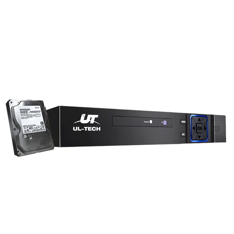 UL-tech 4CH 1080P 5in1 DVR CCTV Video Recorder 4TB Hard Drive