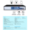 UL-tech 4CH 1080P 5in1 DVR CCTV Video Recorder 4TB Hard Drive