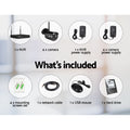 UL-tech Wireless CCTV 8CH NVR 3MP 4 Bullet Cameras 2TB
