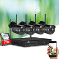 UL-tech 8CH NVR Wireless CCTV 3MP 4 Bullet Cameras 1TB