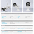 UL-tech 8CH Wireless CCTV NVR System 3MP 4 Square Cameras 2TB