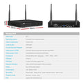 UL-tech 8CH NVR Wireless CCTV Security System 3MP 4 Cameras 1TB