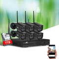 UL-tech CCTV 8CH Wireless Security Camera System 1TB 6x Cameras