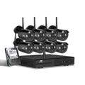 UL-tech 8CH NVR Wireless CCTV Security System 3MP 8 Bullet 1TB