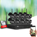 UL-tech 8CH NVR Wireless CCTV Security System 3MP 8 Bullet 1TB