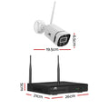 UL-tech 8CH NVR Wireless CCTV 3MP 8 Square Cameras Security System